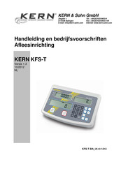 KERN KFS-T Series Handleiding En Bedrijfsvoorschriften