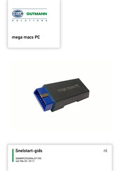 Hella Gutmann mega macs PC Snelstartgids