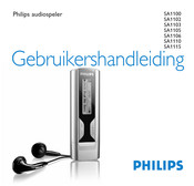 Philips SA1110 Gebruikershandleiding