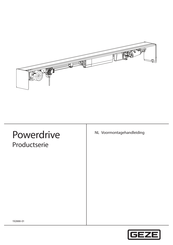 GEZE Powerdrive Series Voormontagehandleiding