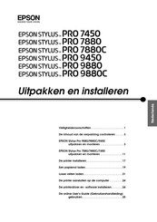 Epson STYLUS PRO 7880C Uitpakken En Installeren