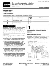 Toro Multi-Pro 1200 Installatie-Instructies
