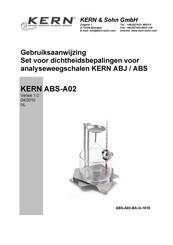 KERN and SOHN ABS-A02 Gebruiksaanwijzing