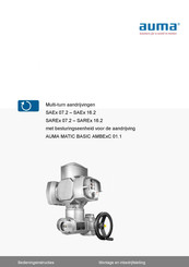 AUMA SAE 16.2 Series Bedieningsinstructies