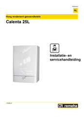 REMEHA Calenta 25L Installatie- En Servicehandleiding