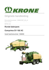 Krone Comprima CV 150 XC Originele Handleiding