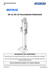 Carlisle BINKS DE-15 Onderhoudshandleiding