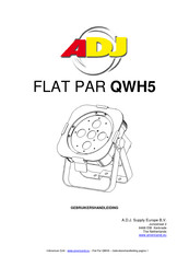 ADJ FLAT PAR QWH5 Gebruikershandleiding