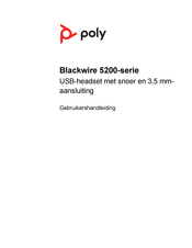 Poly Blackwire 5200 Series Gebruikershandleiding