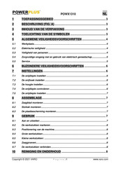 Powerplus POWX1310 Gebruiksaanwijzing