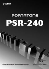 Yamaha PORTATONE PSR-240 Gebruiksaanwijzing