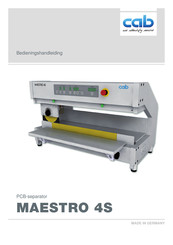 CAB MAESTRO 4S Bedieningshandleiding