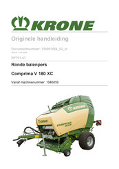 Krone Comprima V 180 XC Originele Handleiding