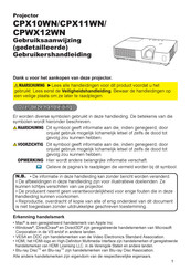 Hitachi CPX10WN Gebruikershandleiding