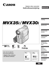 Canon MVX30i Gebruiksaanwijzing