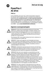 Rockwell Automation Allen-Bradley PowerFlex 4 Snel Aan De Slag