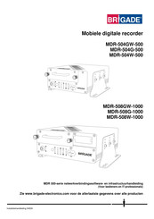 Brigade MDR 500 Series Gebruiksaanwijzing