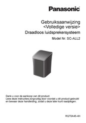 Panasonic SC-ALL2 Gebruiksaanwijzing