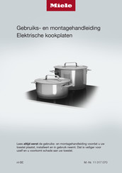 Miele KM 6540 FR Gebruiks- En Montagehandleiding