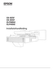 Epson EB-800F Installatiehandleiding