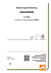 Amazone FT 1502 Bedieningshandleiding