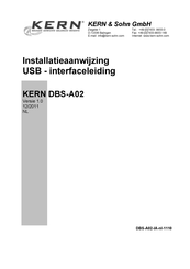 KERN DBS-A02 Installatieaanwijzing