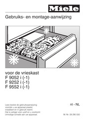 Miele F 9252 i Gebruiks- En Montage-Aanwijzing