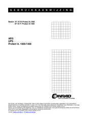 Conrad AEG Protect A.1400 Gebruiksaanwijzing