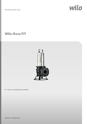 Wilo Rexa FIT Series Inbouw- En Bedieningsvoorschriften