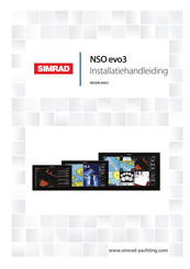 Simrad NSO evo3 Installatiehandleiding