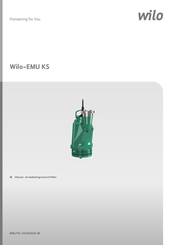 Wilo EMU KS Series Inbouw- En Bedieningsvoorschriften