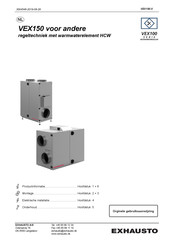 Exhausto VEX150 Horizontal Gebruiksaanwijzing