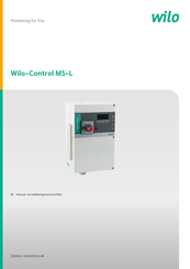 Wilo Control MS-L 1 -LS Series Inbouw- En Bedieningsvoorschriften