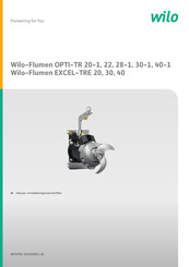 Wilo Flumen EXCEL-TRE 30 Inbouw- En Bedieningsvoorschriften