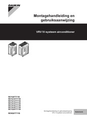 Daikin VRV IV REYQ18T7Y1B Montagehandleiding En Gebruiksaanwijzing