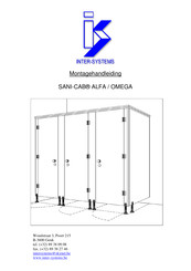 Inter-Systems SANI-CAB ALFA Montagehandleiding