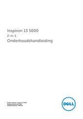 Dell Inspiron 13 5000 Onderhoudshandleiding