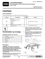 Toro Groundsmaster 3200 Installatie-Instructie
