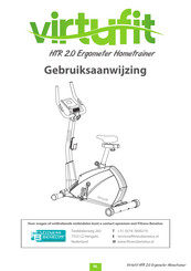 VirtuFit HTR 2.0 Ergometer Hometrainer Gebruiksaanwijzing