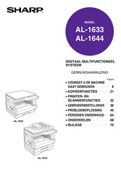 Sharp AL-1644 Gebruiksaanwijzing