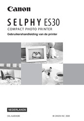 Canon Selphy ES30 Gebruikershandleiding