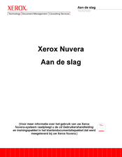 Xerox Nuvera Handleiding