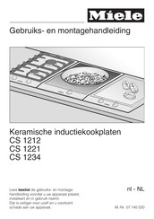 Miele CS 1221 Gebruiks- En Montagehandleiding