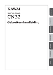 Kawai CN32 Gebruikershandleiding