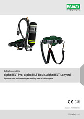 MSA alphaBELT Pro Gebruiksaanwijzing