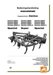 Amazone Super Cenius 4002 Bedieningshandleiding