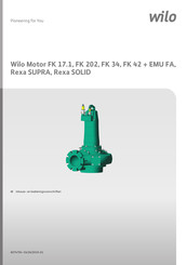 Wilo Rexa SOLID Series Inbouw- En Bedieningsvoorschriften