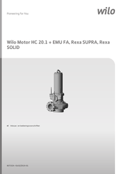 Wilo HC 20.1 -E3 Series Inbouw- En Bedieningsvoorschriften