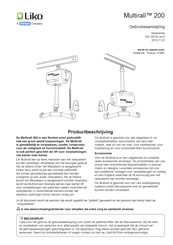 Hill-Rom Liko Multirall 200 Gebruiksaanwijzing