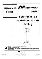 Ingersoll Rand BL2000B Bedienings- En Onderhoudshandleiding